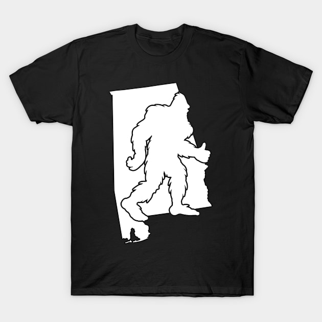 Alabama Bigfoot T-Shirt by Tesszero